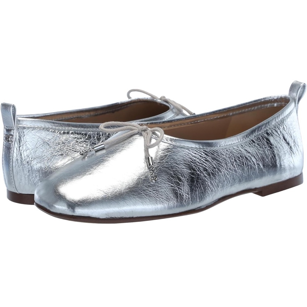 Sam Edelman Ari Ballet Flat in Silver! size 7.5